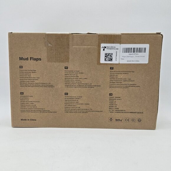 2024 Tesla Model 3 Upgraded Mud Flaps Black Thicker Version Front And Back New - Picture 6 of 7